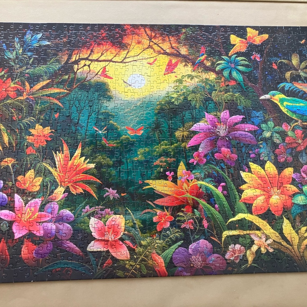 Tropical Paradise Puzzle - Vibrant Colors